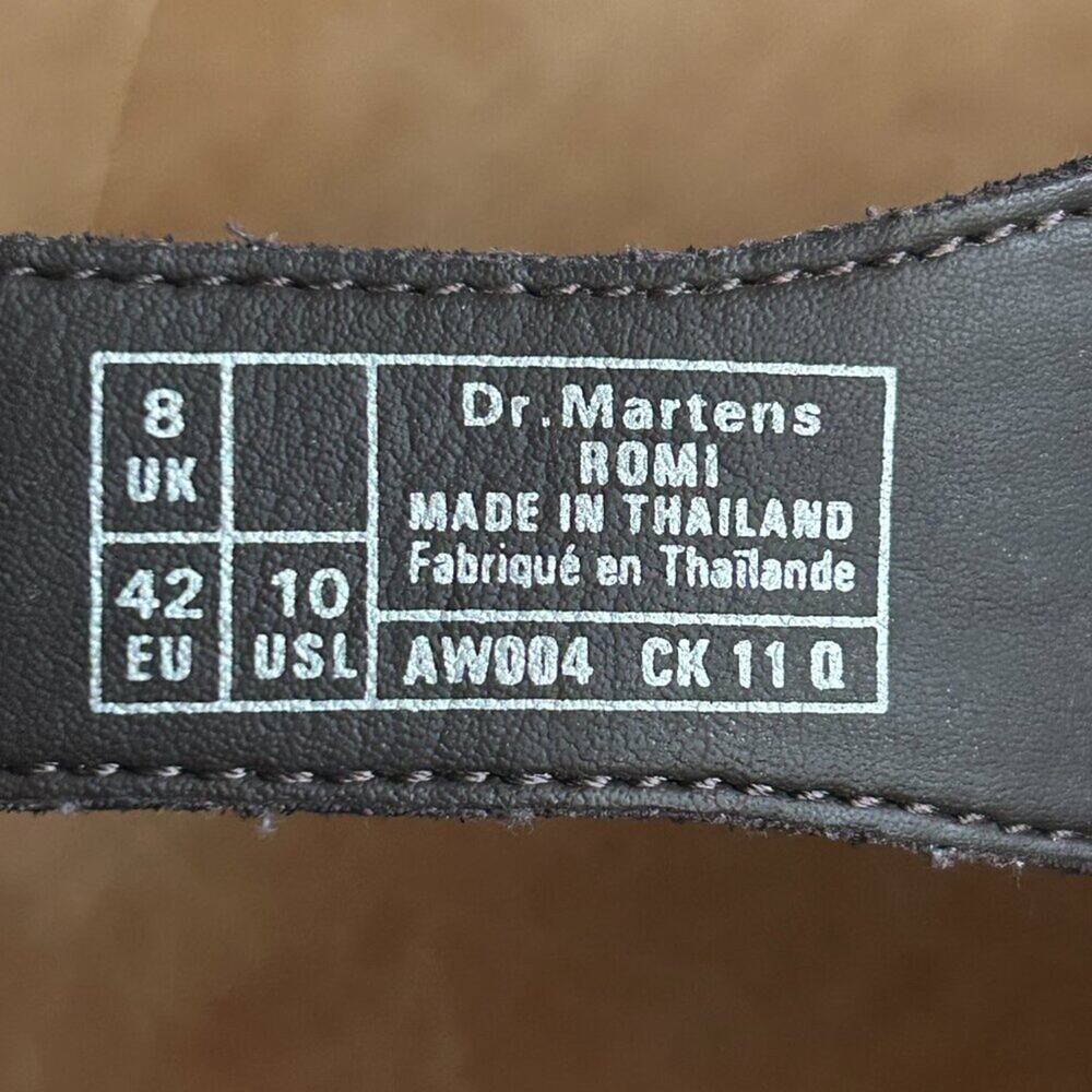 Dr Martens Romi Platform Sandals Brown Leather Chunky Minimalist Women 10 - Picture 8 of 12